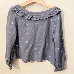2 for $15🔥French brand Kiabi blouse with golden bees